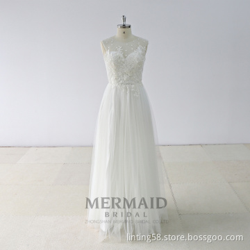 sexy wedding gown backless casual boho wedding dress